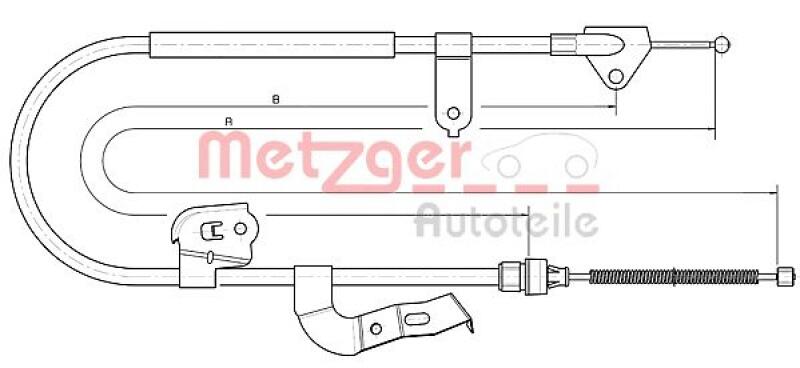 METZGER Seilzug, Feststellbremse