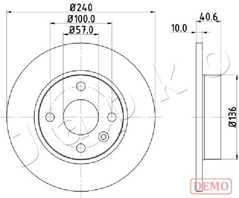 2x JAPKO Brake Disc