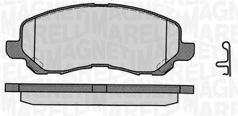 MAGNETI MARELLI Brake Pad Set, disc brake