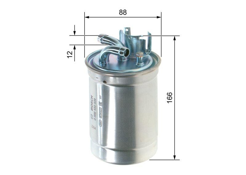 BOSCH Kraftstofffilter 0 986 450 509