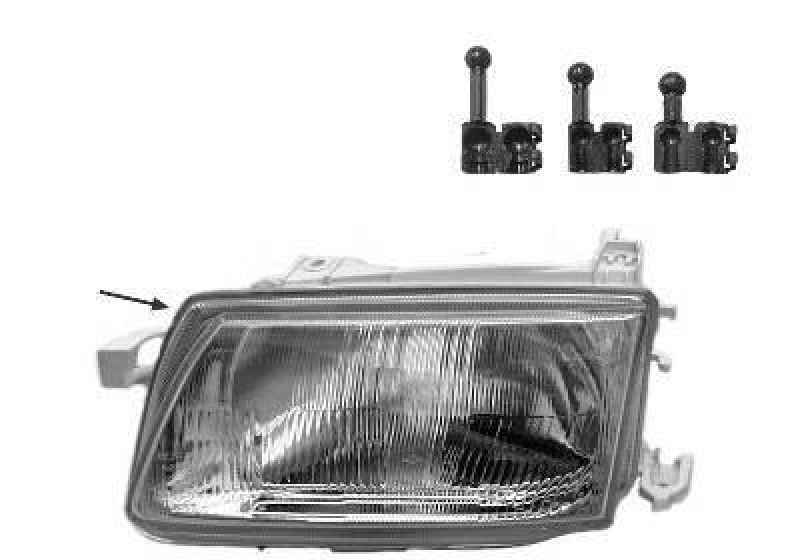 VAN WEZEL Headlight