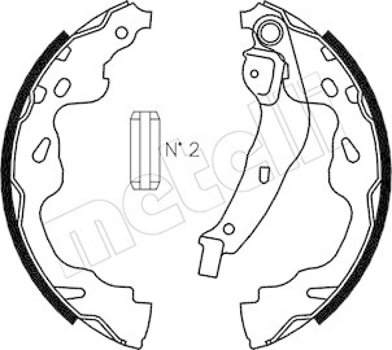 METELLI Bremsbackensatz