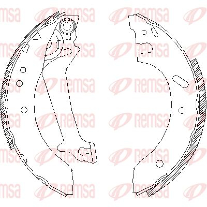 REMSA Brake Shoe Set