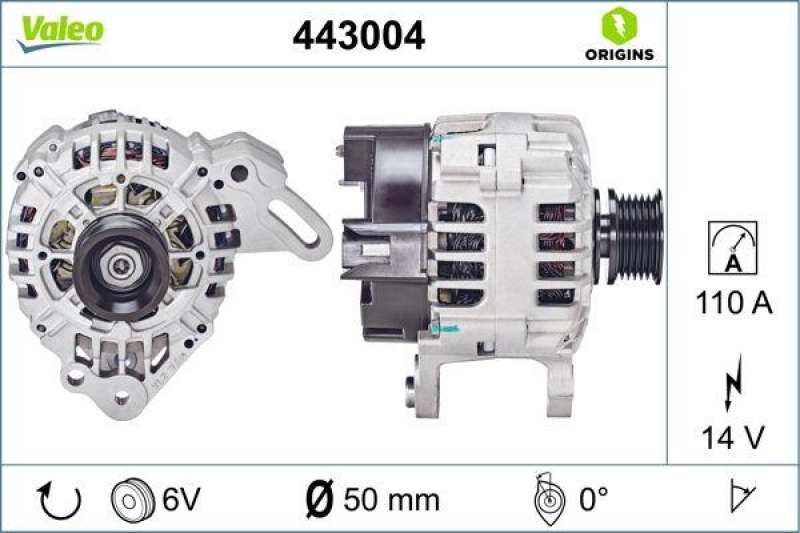 VALEO Generator VALEO ORIGINS NEW OE TECHNOLOGIE