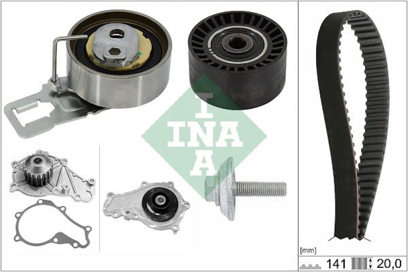 INA Water Pump & Timing Belt Set