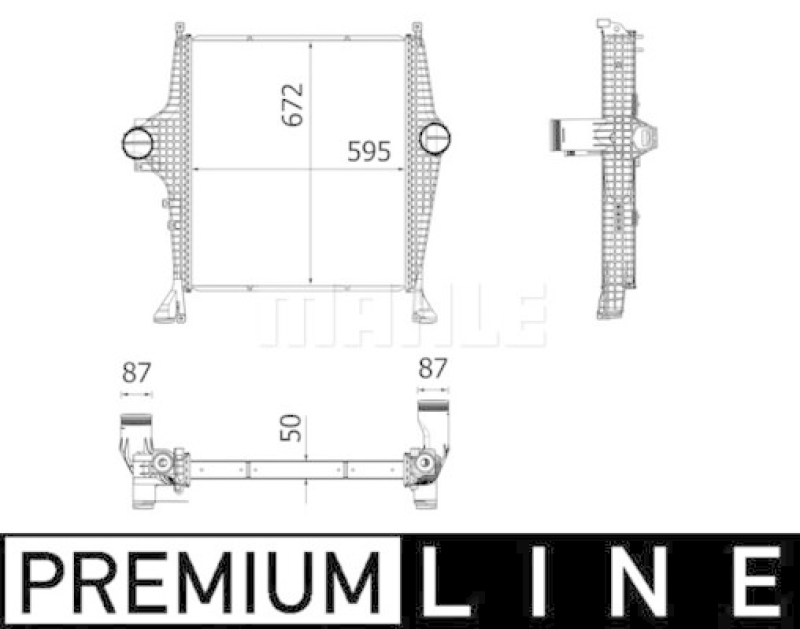 MAHLE Ladeluftkühler BEHR *** PREMIUM LINE ***