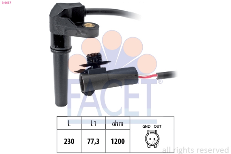 FACET Drehzahlsensor, Automatikgetriebe Made in Italy - OE Equivalent