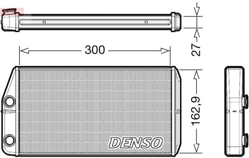 DENSO W&auml;rmetauscher, Innenraumheizung DRR01002