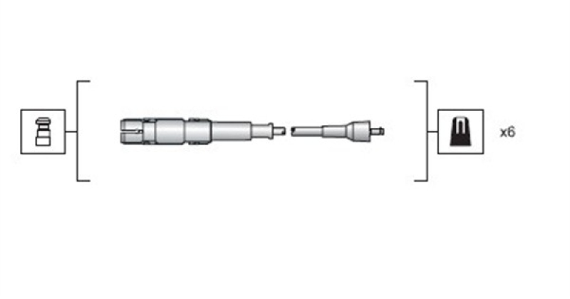 MAGNETI MARELLI Ignition Cable Kit
