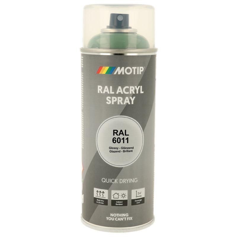 MOTIP Lack RAL 6011 resedagr&uuml;n hochglanz 400 ml