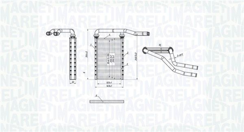 MAGNETI MARELLI Heat Exchanger, interior heating