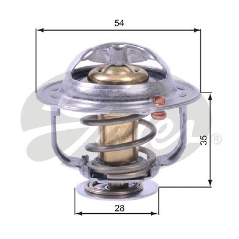 GATES Thermostat für Kühlmittel / Kühlerthermostat