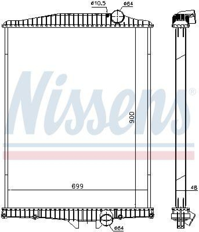 NISSENS Radiator, engine cooling
