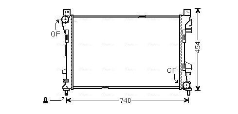 AVA QUALITY COOLING Kühler, Motorkühlung