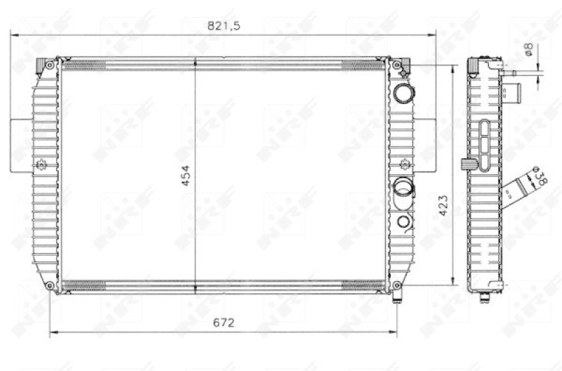 NRF Radiator, engine cooling