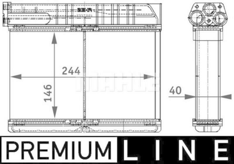 MAHLE Wärmetauscher, Innenraumheizung PREMIUM LINE