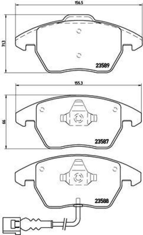 Brembo Xtra Line Bremsscheiben 312mm + Bremsbeläge Vorne passend fü...