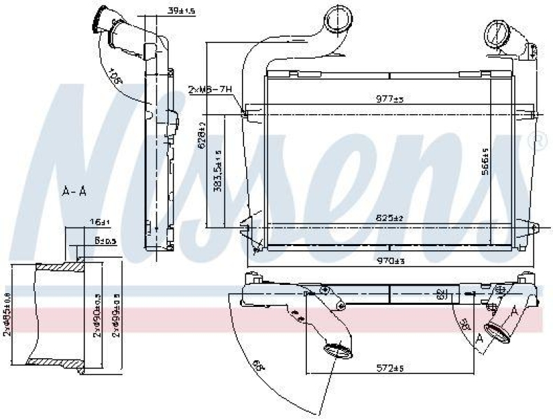 NISSENS Intercooler, charger