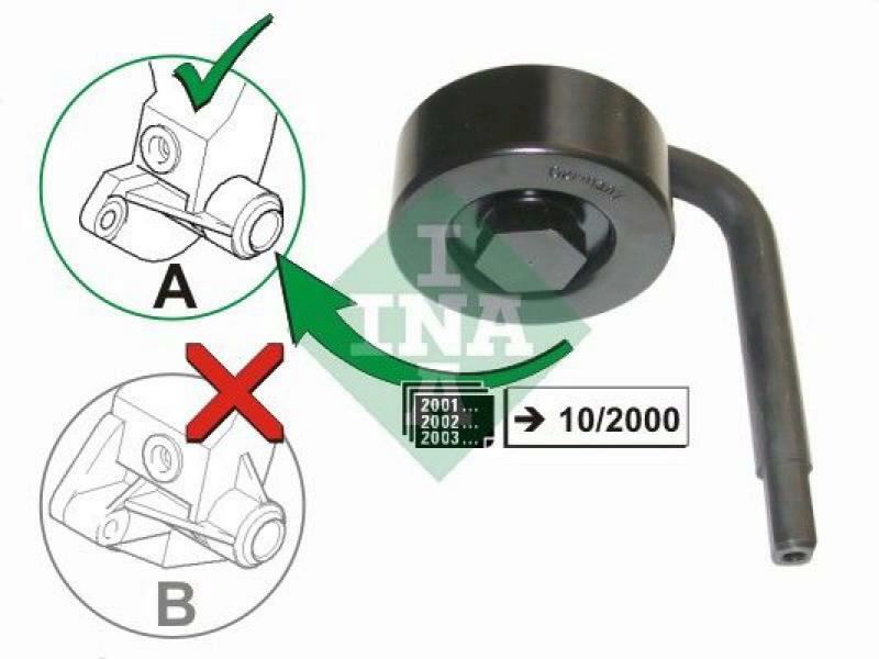 INA Tensioner Pulley, v-ribbed belt