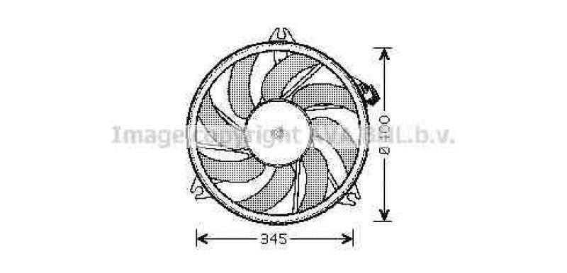 AVA QUALITY COOLING Fan, radiator