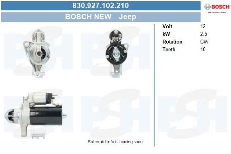 BV PSH Starter 830927102210