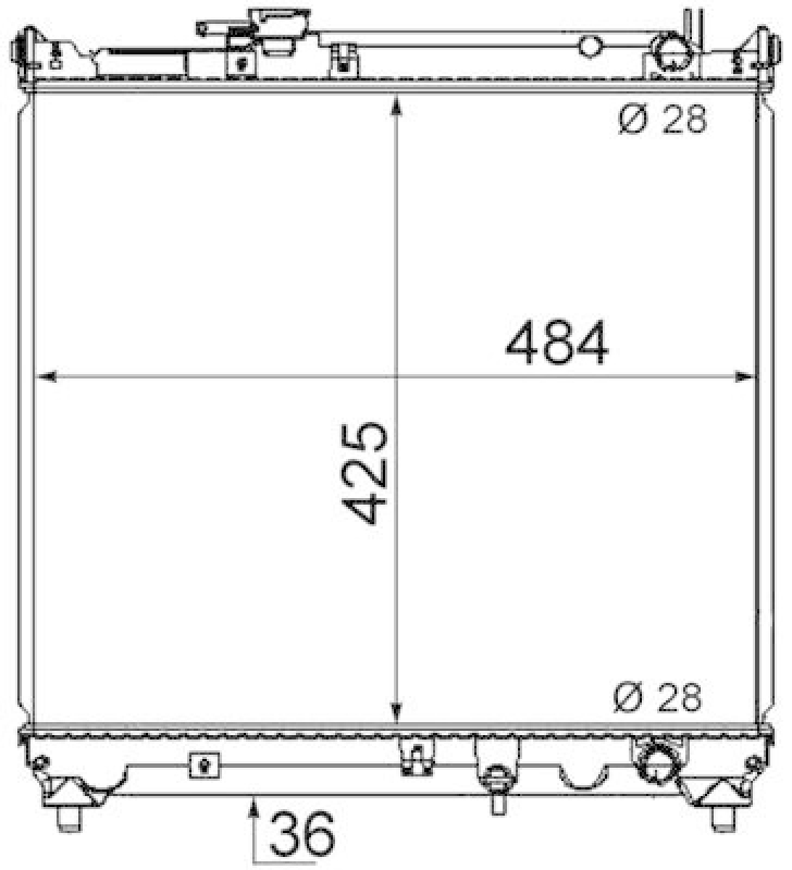 MAHLE Radiator, engine cooling BEHR