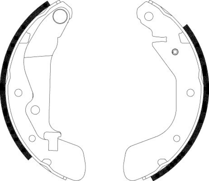 HELLA Bremsbackensatz 8DB 355 002-791