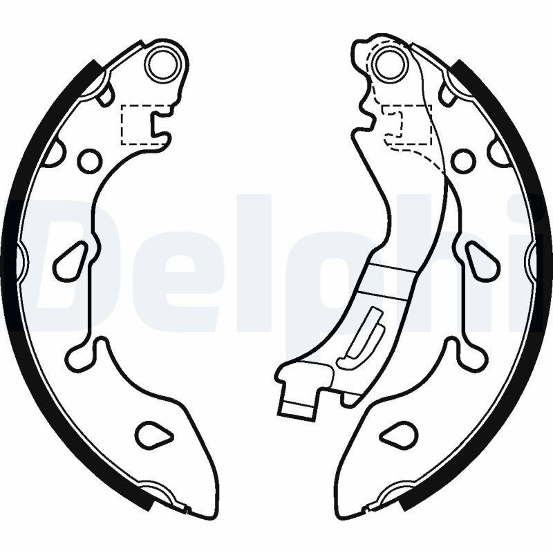 DELPHI Bremsbackensatz LS2047
