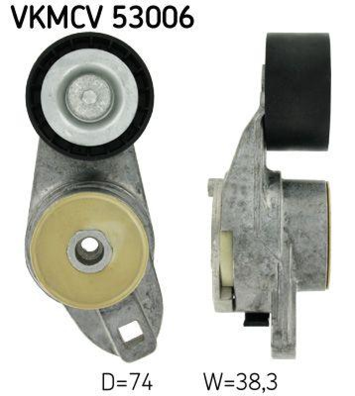 SKF Tensioner Pulley, v-ribbed belt