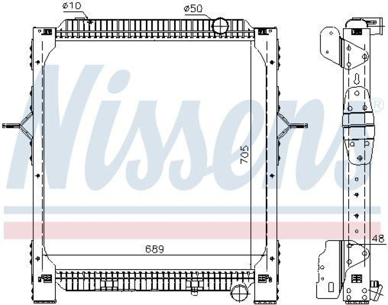 NISSENS Radiator, engine cooling