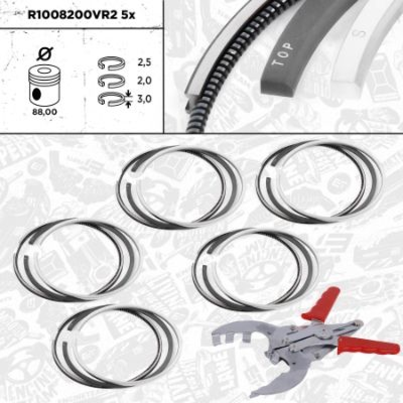 ET ENGINETEAM Kolbenringsatz boxET &ndash; service kit R1008200VR2