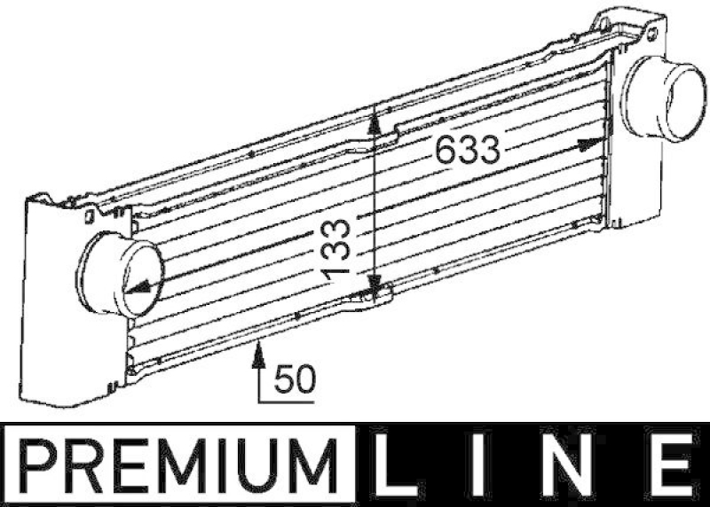 MAHLE Intercooler, charger PREMIUM LINE