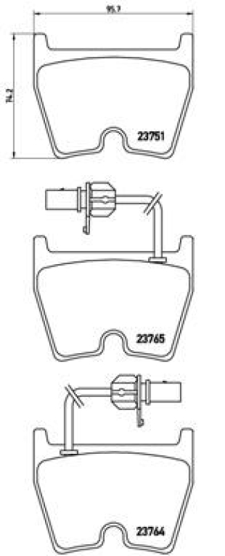 BREMBO Bremsbelagsatz, Scheibenbremse PRIME LINE