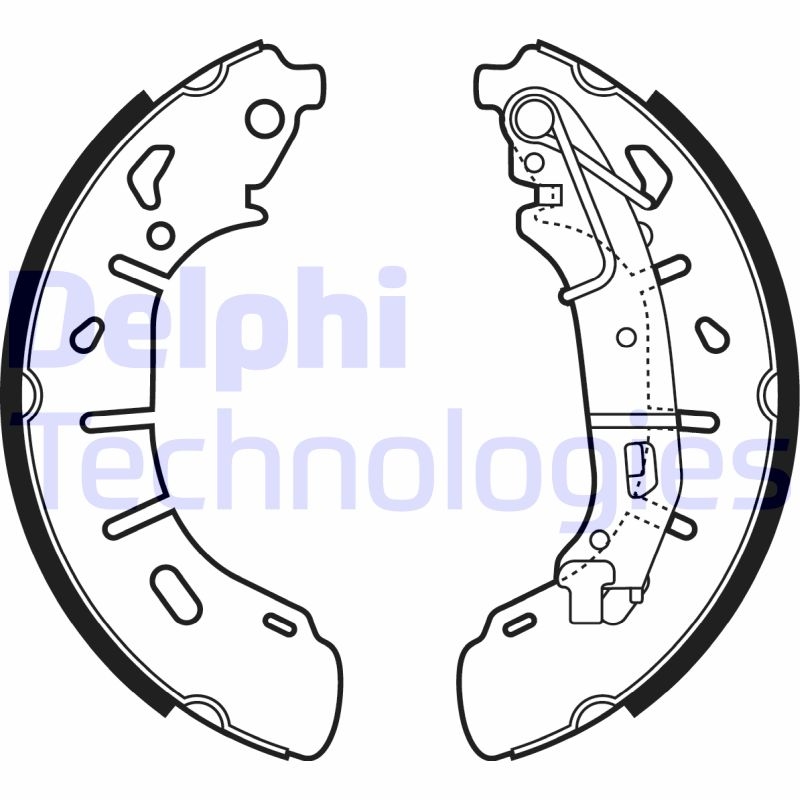 DELPHI Bremsbackensatz LS2050