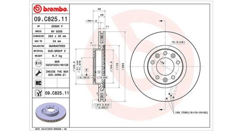 2x MAGNETI MARELLI Brake Disc