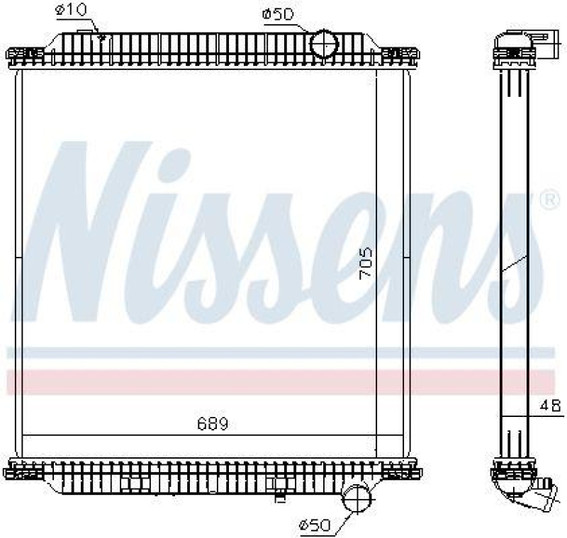 NISSENS Radiator, engine cooling