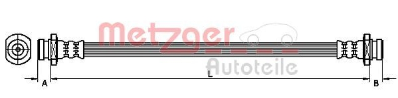 METZGER Bremsschlauch 4110470