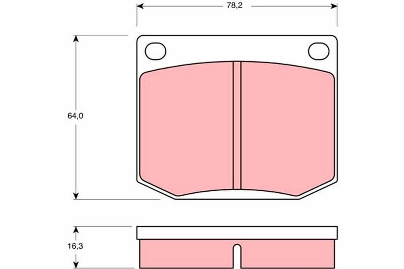 TRW Brake Pad Set, disc brake