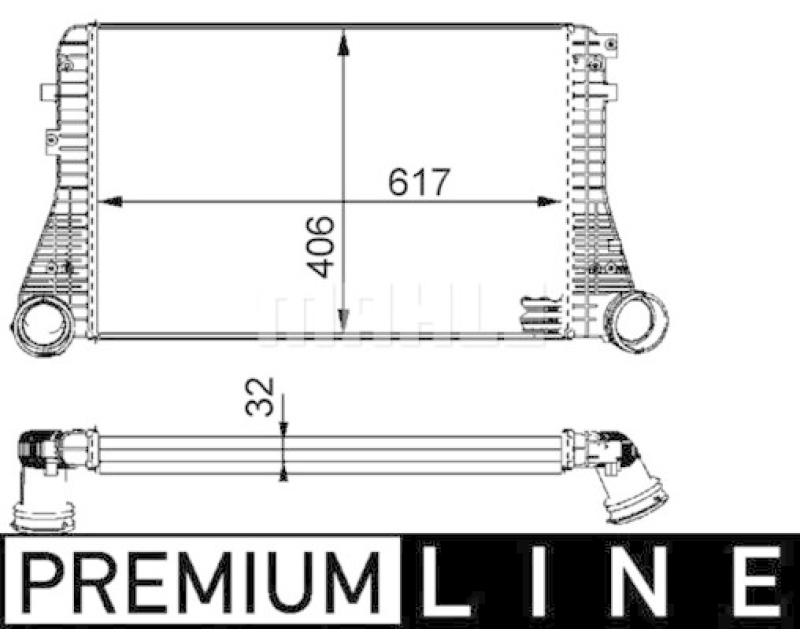 MAHLE Ladeluftkühler BEHR *** PREMIUM LINE ***