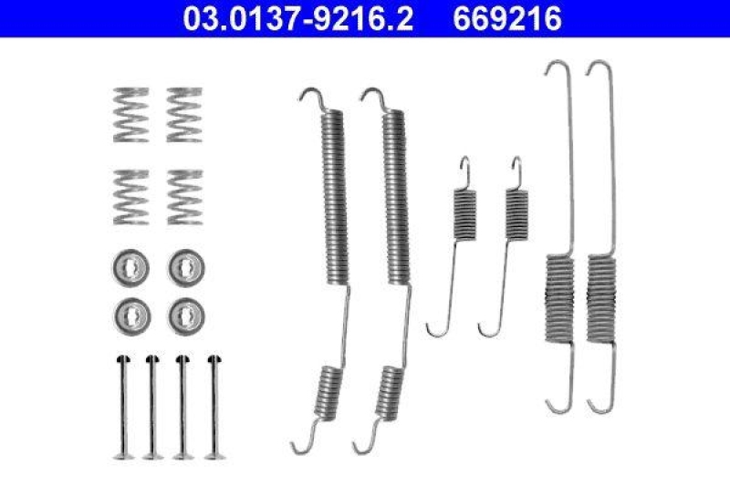 ATE Accessory Kit, brake shoes