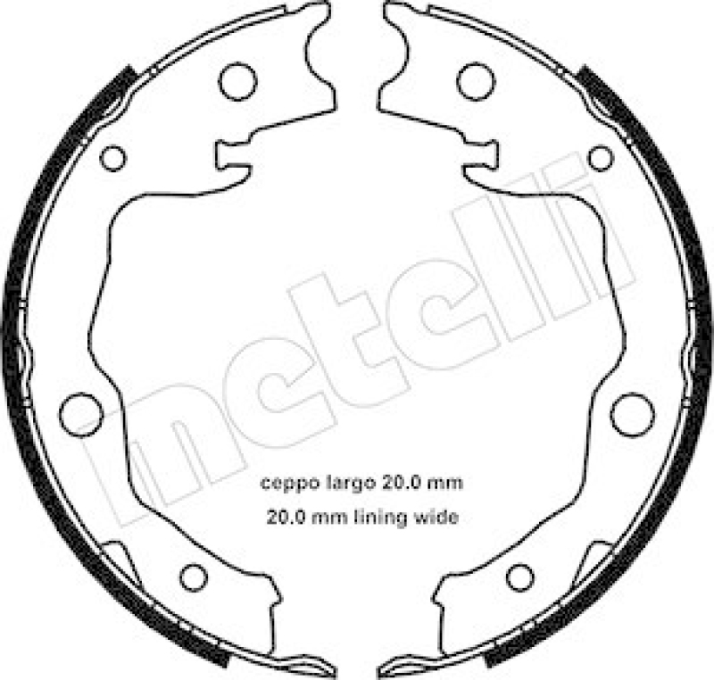METELLI Bremsbackensatz, Feststellbremse