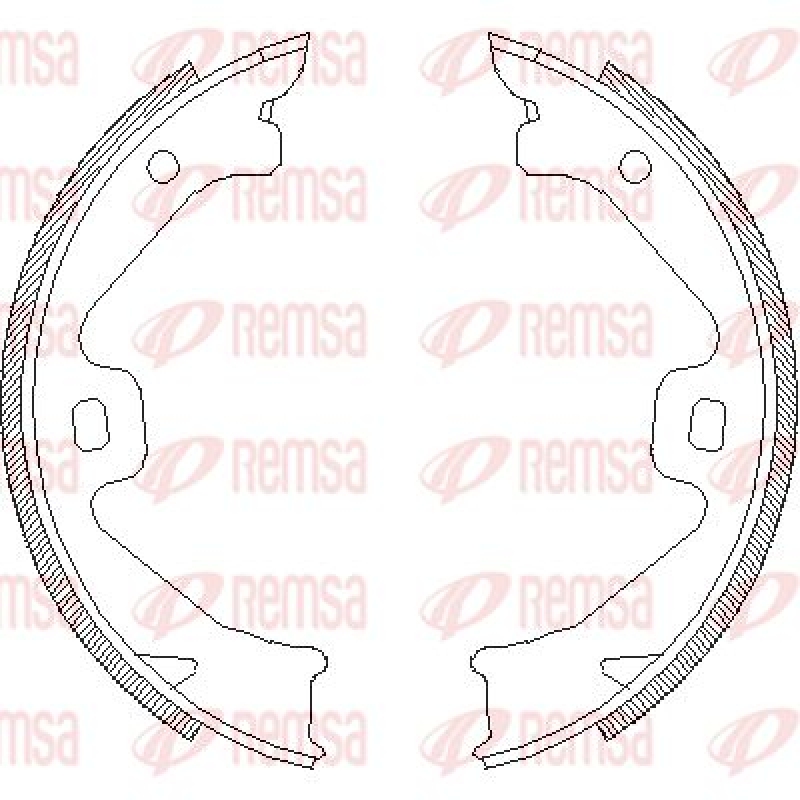 REMSA Bremsbackensatz, Feststellbremse