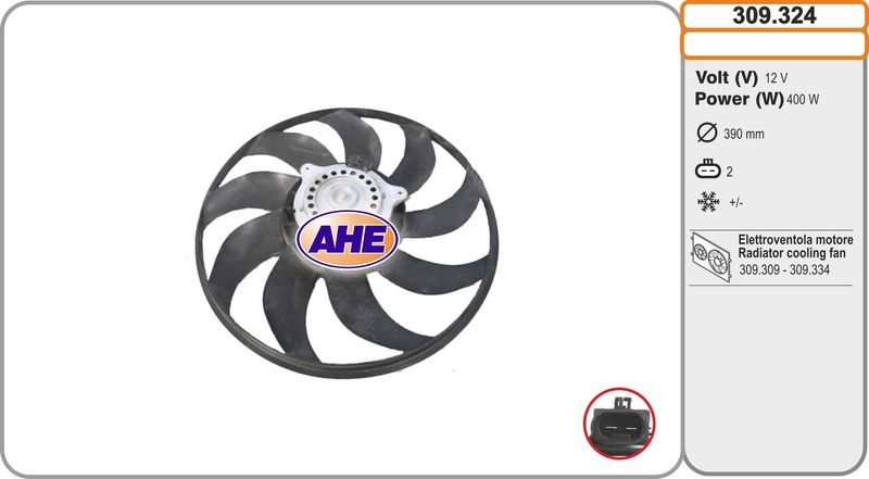 AHE Fan, engine cooling