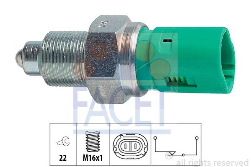 FACET Switch, reverse light Made in Italy - OE Equivalent