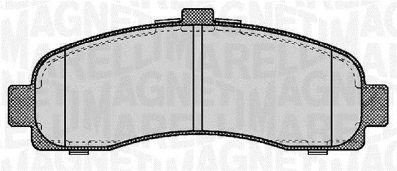 MAGNETI MARELLI Bremsbelagsatz, Scheibenbremse