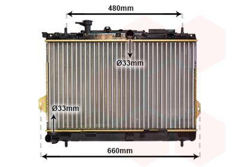 VAN WEZEL Radiator, engine cooling