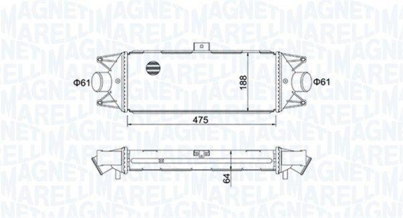 MAGNETI MARELLI Charge Air Cooler
