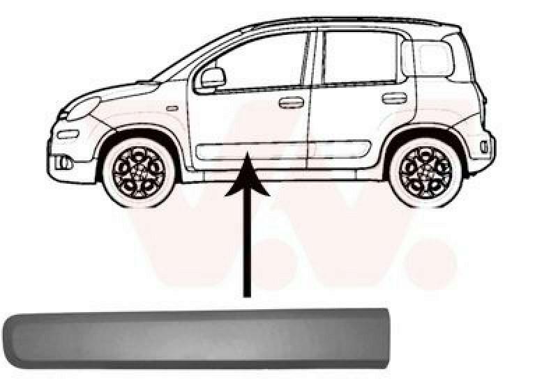 VAN WEZEL Trim/Protective Strip, door