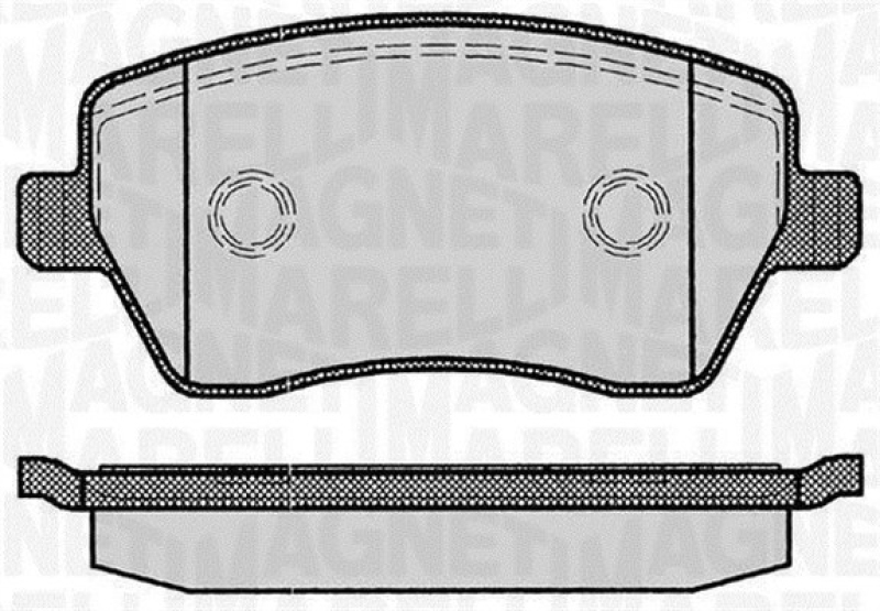 MAGNETI MARELLI Bremsbelagsatz, Scheibenbremse