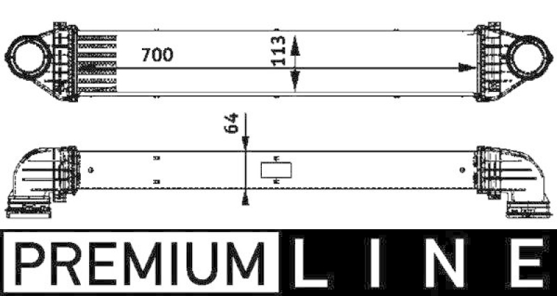 MAHLE Ladeluftkühler BEHR *** PREMIUM LINE ***